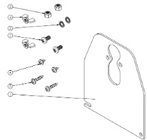 Plate w/hardware kit